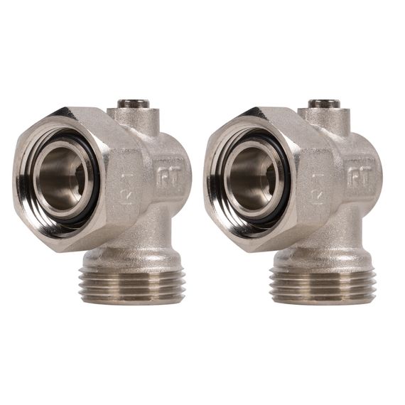 Набор нижнего подключения Royal Thermo угловой раздельный 3/4х3/4ЕК купить в Москве и Московской области по низкой цене с доставкой по России — (1) Набор нижнего подключения Royal Thermo угловой раздельный 3/4х3/4ЕК — (1)