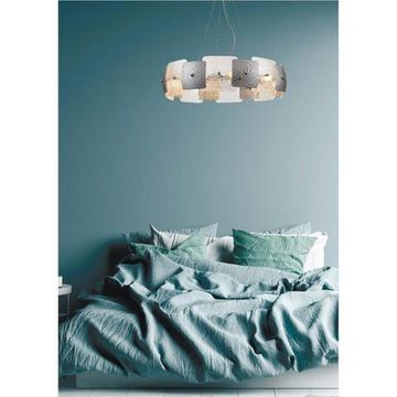 6588/8 MODERNI LN25 146 хром/тонированное стекло, металл/стекло Люстра подвесная E14 8*40W 220V LIBERTI