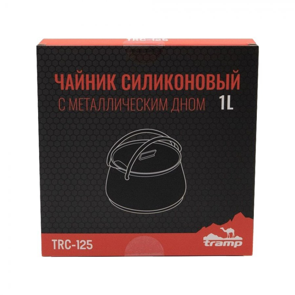 Чайник Tramp складной силиконовый 1 л (оливковый)