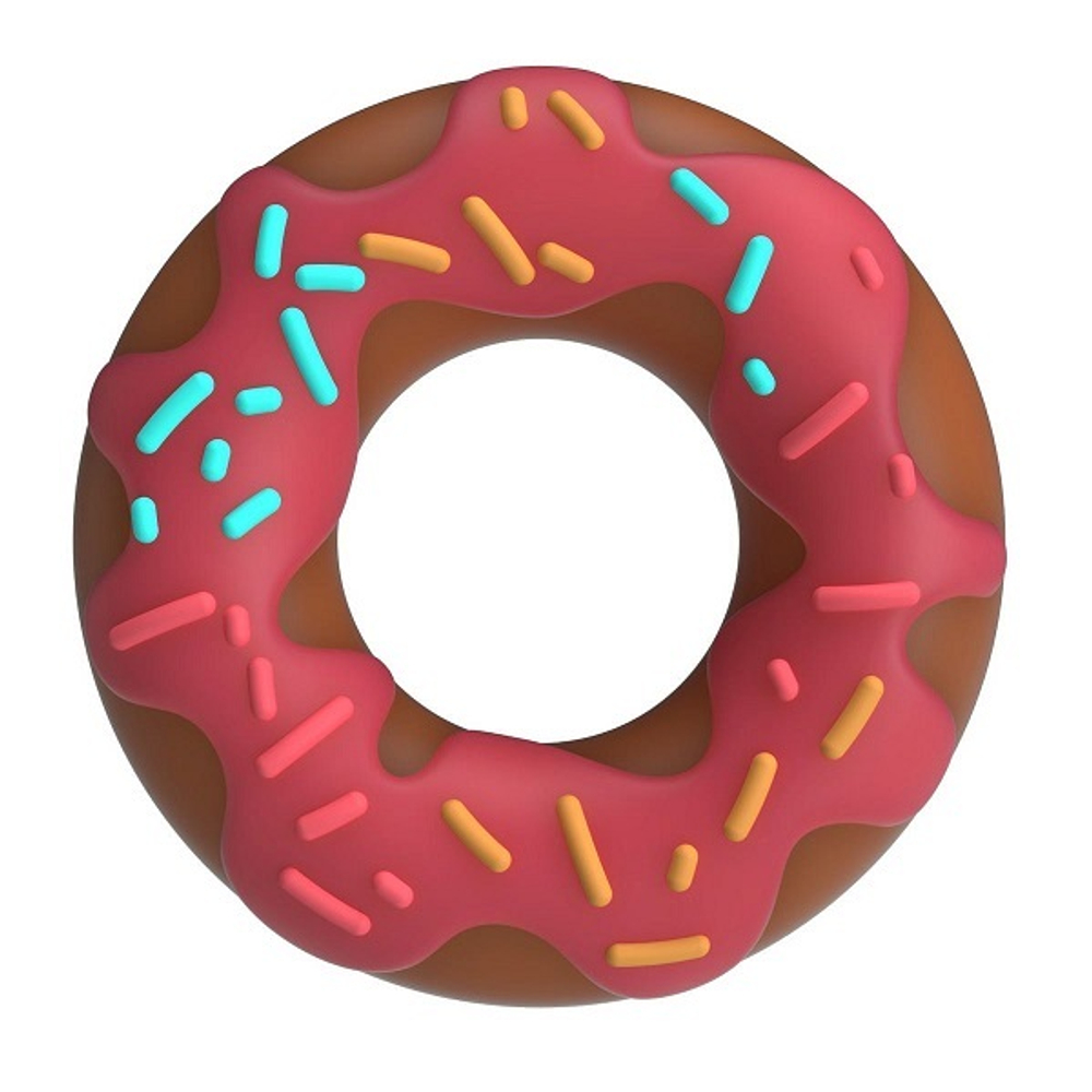 Эрекционное кольцо в форме пончика Pretty Love Super Donut Berry BI-210344-1