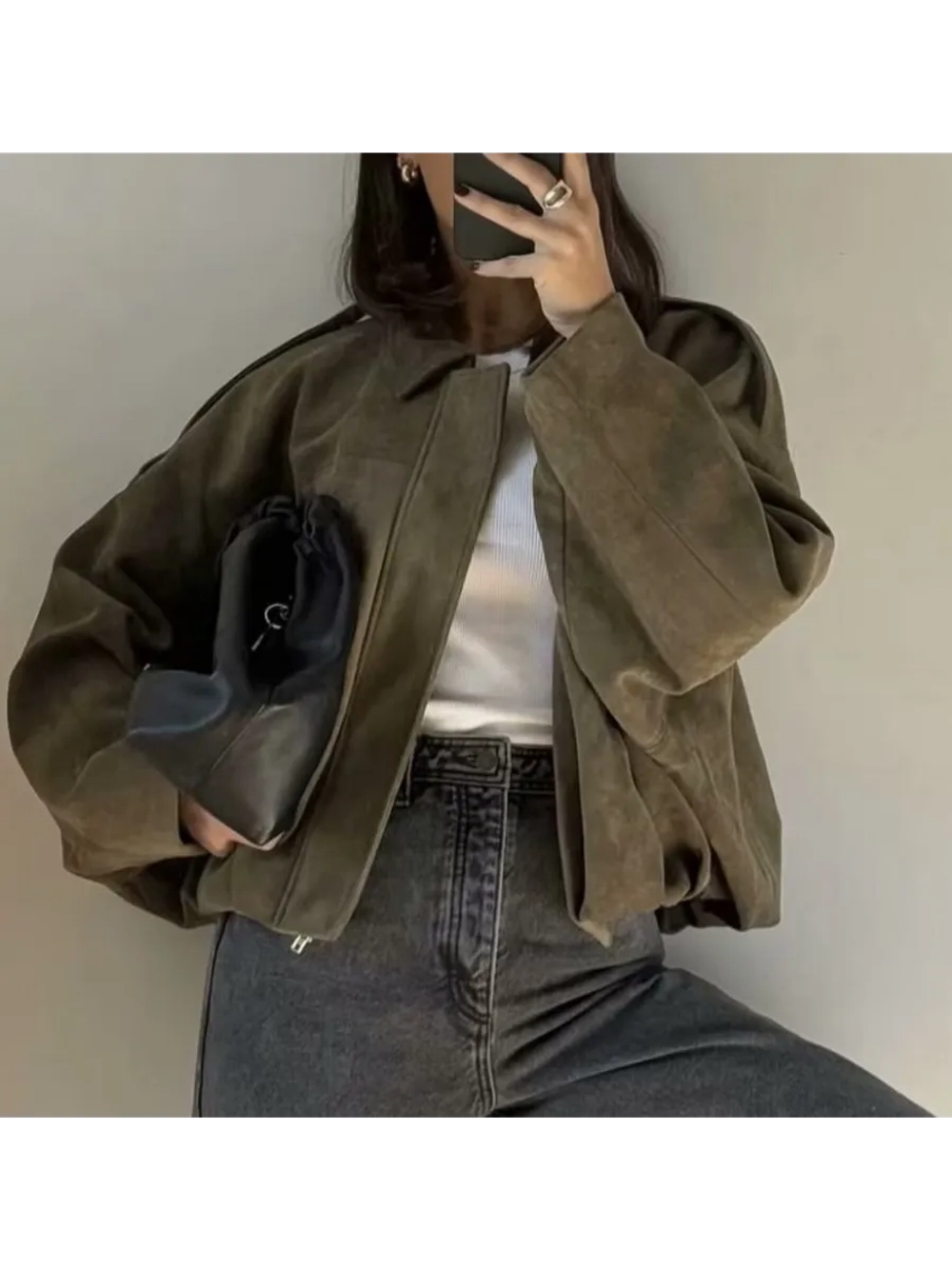 Куртка-бомбер оверсайз