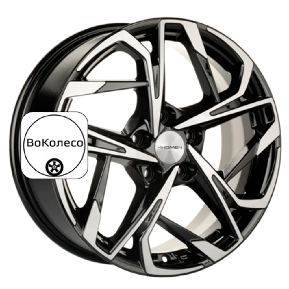 7x17/5x114,3 ET48 D56,1 KHW1716 (Forester) Black-FP Khomen Wheels