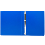 Папка на 4-х кольцах Silwerhof, пластиковая, 500 мкм, корешок 30 мм, синяя