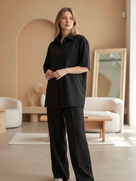 Рубашка прямая свободная для парикмахера