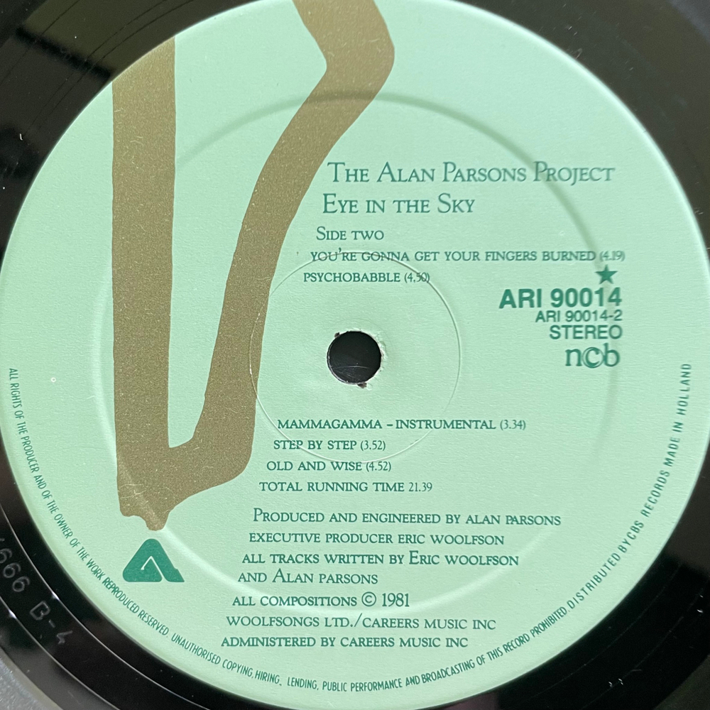 The Alan Parsons Project - Eye In The Sky (Скандинавия 1982г.)