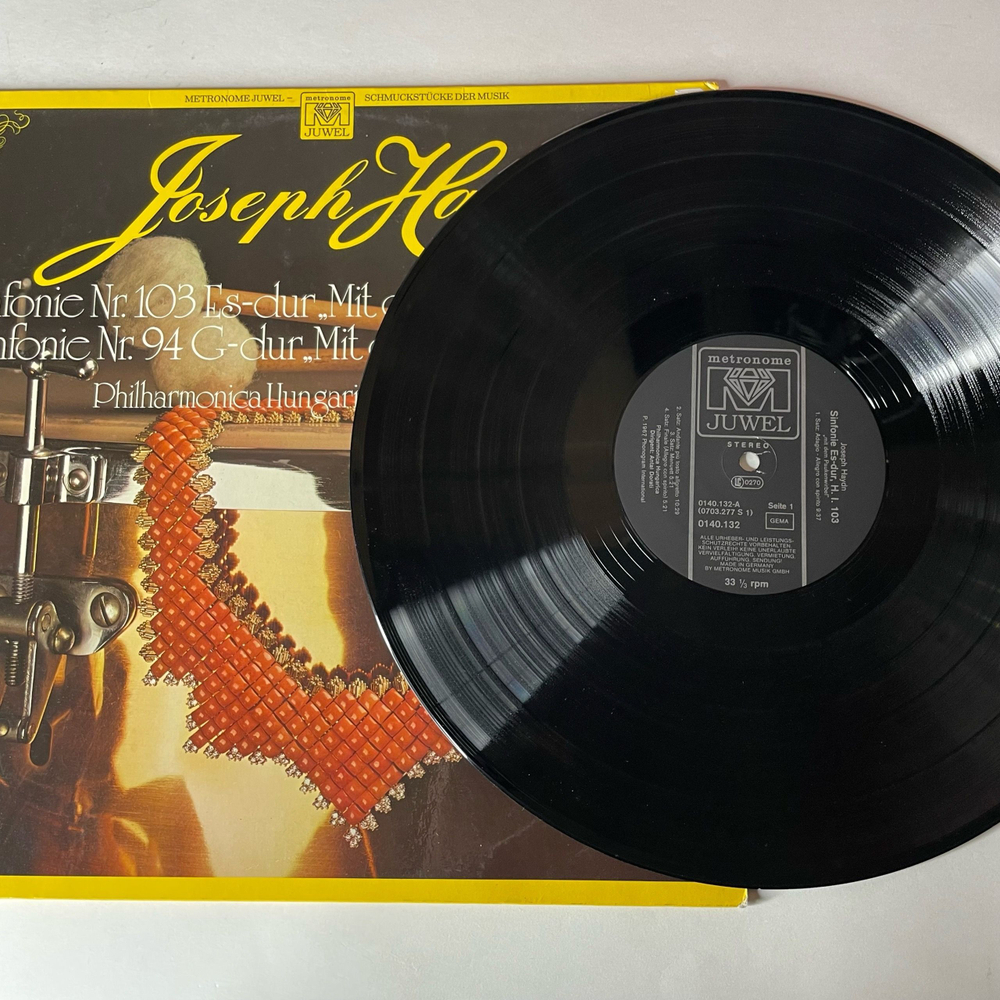 Винтажная виниловая пластинка LP Joseph Haydn Йозеф Гайдн, Antal Dorati, Симфония Sinfonie Nr.103 Es-dur Mit Dem Paukenwirbel (Германия 1977)