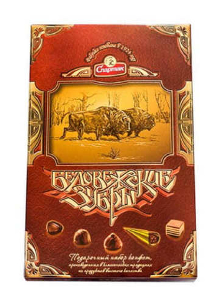 Конфеты "Беловежские зубры" 250г. Спартак