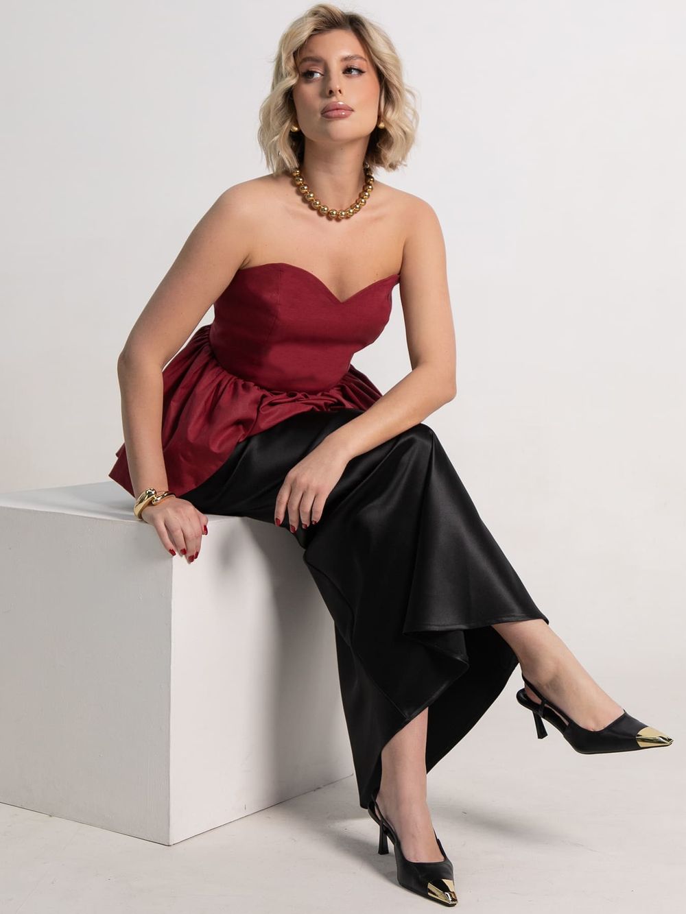 Корсет Эпатаж (вишневый) Б15216-53М LT Collection