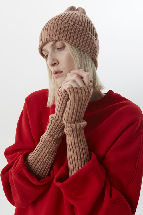 Жилет вязаный, черный