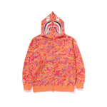 A Bathing Ape Marbling Camo Shark Relaxed Fit Full Zip Худи