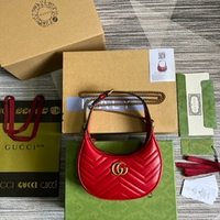 Gucci GG Marmont Half-Moon-Shaped Bag