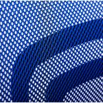 Кресло оператора OfficeSpace SP-M96, ткань, спинка сетка синяя/сиденье TW черная, механизм качания