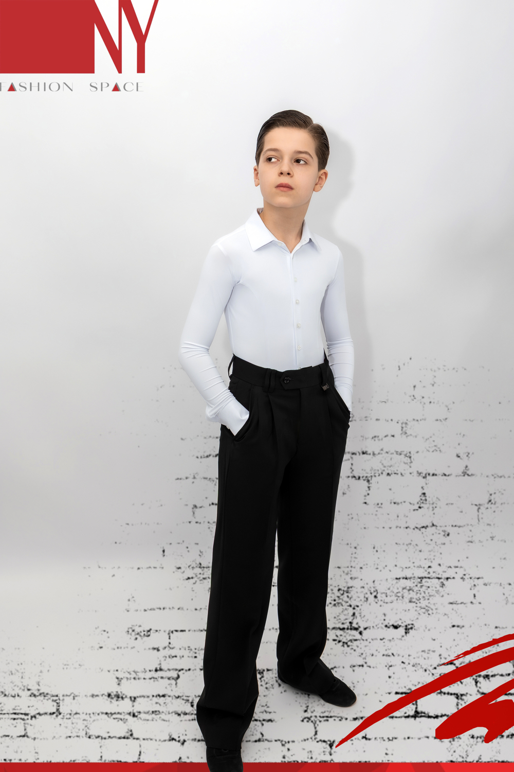 Рубашка Kids Slim-Fit White