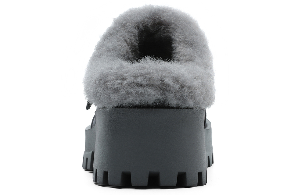 Dickies Rubber Sole Quiet Abrasion Resistant Slip Resistant Antibacterial Massage Closed Toe Slippers Women"s Gray