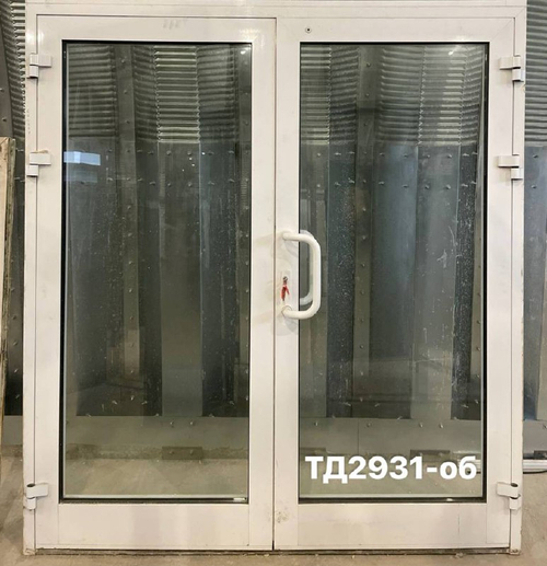 Дверь Алюминиевая Б/У 215(в) х 195(ш) Входная