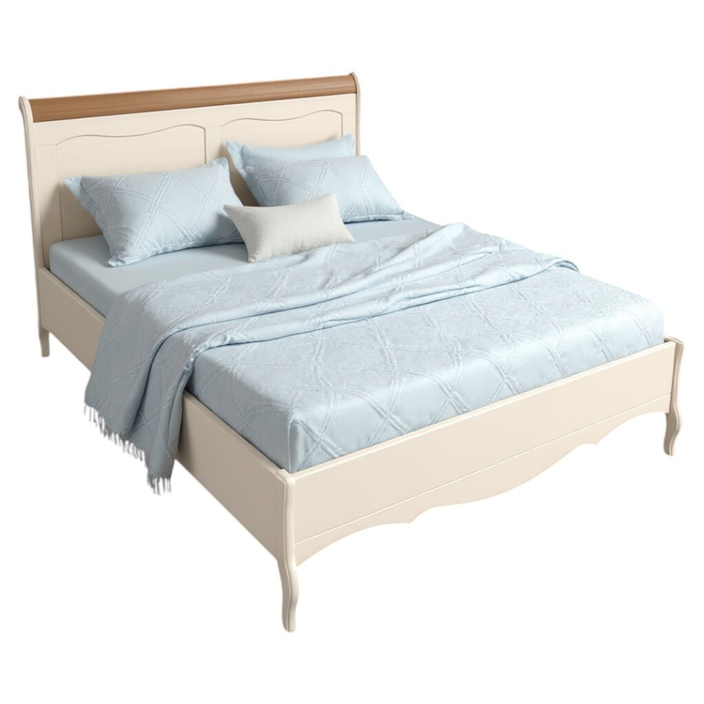 Кровать «Прованс» 160х200 бежевый воск/антик (арт 60711)