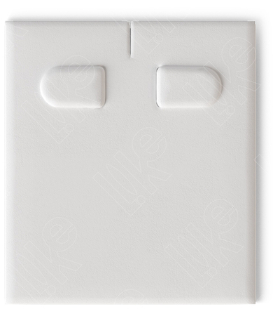 Вкладыш 03/наклонный/для серег/2 язычка/прорезь для нитки