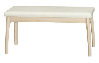 Скамья для прихожей мягкая  100х40хh50см  (MORGAN CREAM   Бесцветный Лак)