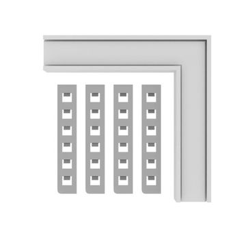 ST1007.549.12 Внутренний угол-соединитель для встраиваемого магнитного шинопровода под ГКЛ 12мм ST-L SKYLINE 48+