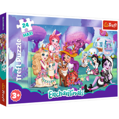 Puzzle "24 Maxi" - Cheerful Enchantimals world / Mattel Enchantimals