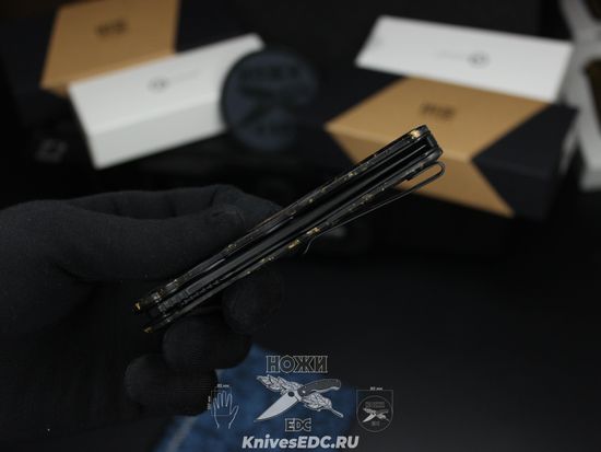 Нож складной CIVIVI Praxis C803J сталь клинка 9Cr18MoV, рукоять Carbon