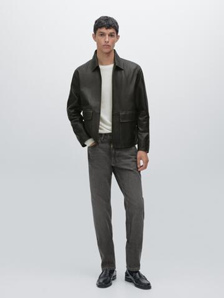 Massimo Dutti Зауженные джинсы, серый
