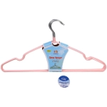 Плечики металлические нескользящие с полимерным покрытием 10шт «ТАРТИТАН», цвет светло-розовый, 40см (Селфи)