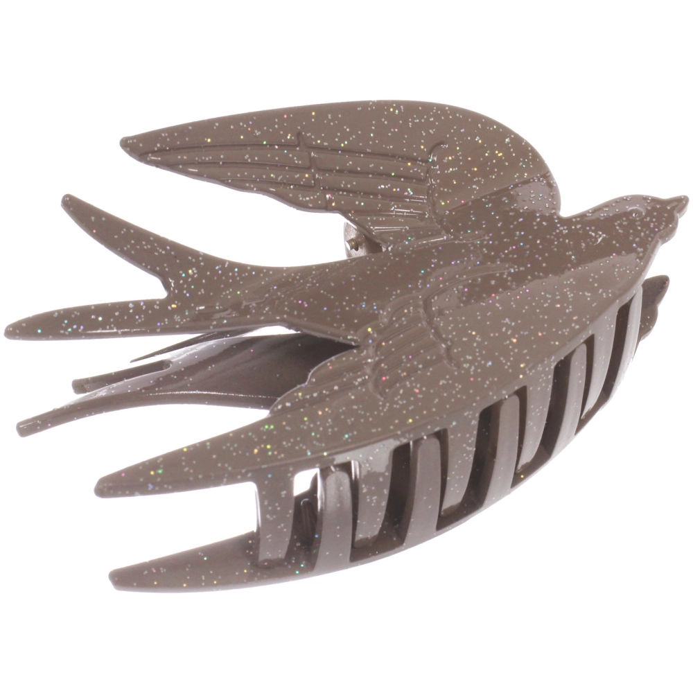 Заколка - краб для волос «AKS - VIENTO», микс 6 цветов, классика, 9,5*5,5см