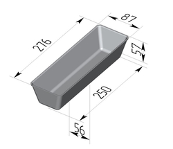 Форма для выпечки хлеба "Пушкаревский" 276х87х57 мм