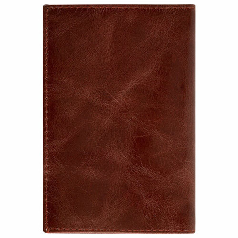 Обложка для паспорта натуральная кожа пулап, "Passport", кожаные карманы, коричневая, BRAUBERG, 238197