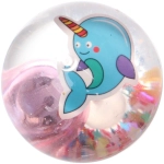 Мяч 6,5 см «Сказочный мир» (попрыгун с водой и подсветкой) СТИКЕР НА ВЛОЖЕНИЕ