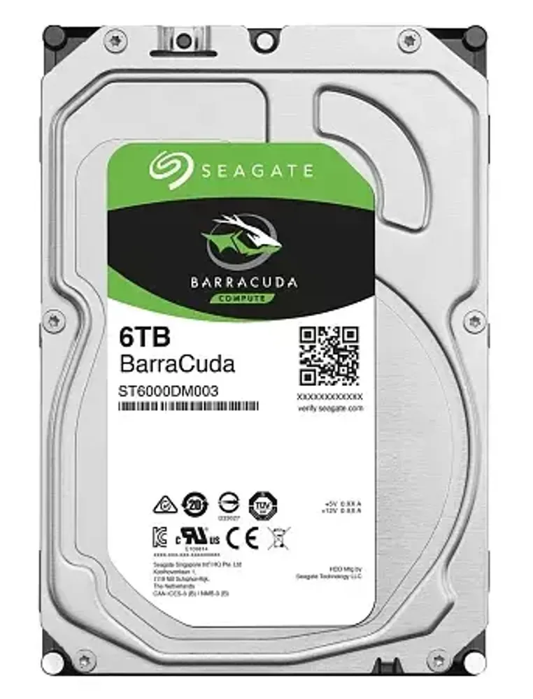 Жесткий диск HDD 6000 Gb Seagate Barracuda (ST6000DM003)