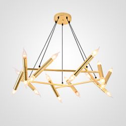 Подвесная Люстра Jonathan Browning Le Pentagone Chandelier 20 Light By Imperiumloft