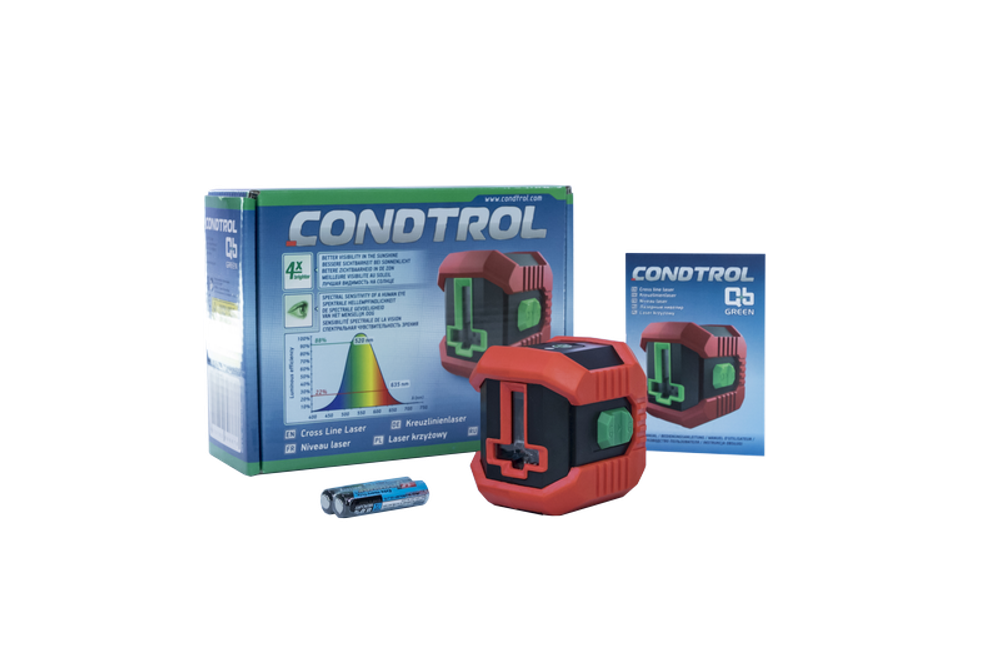 Лазерный уровень Condtrol линейный QB Green