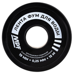 ЛЕНТА ФУМ ДЛЯ ВОДЫ 19ММ X 0,25ММ X 15 М, ПРОФЕССИОНАЛЬНАЯ ИС.131432