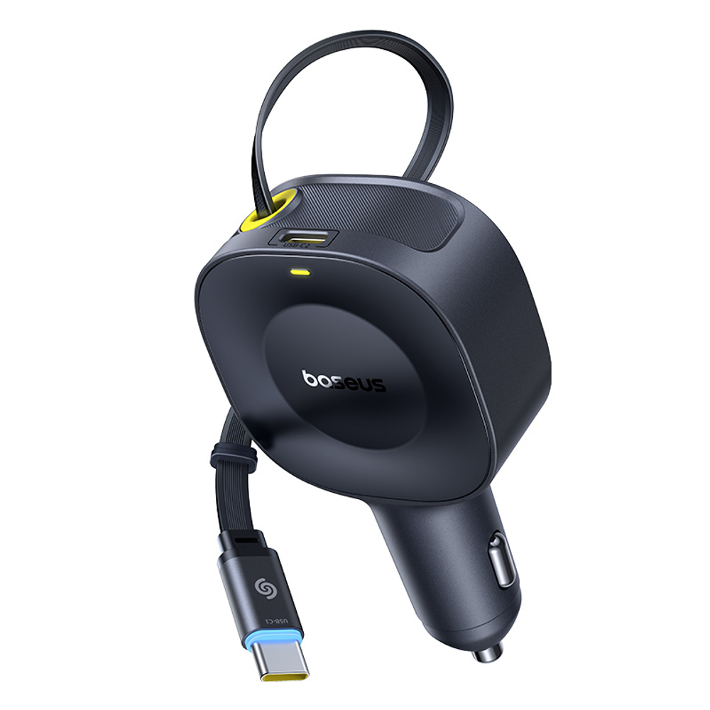 Автомобильная зарядка Baseus PrimeTrip VR2 C+Retractable C Cable 30W