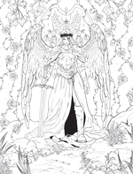 Раскраска Легенды темной мифологии. Раскрашиваем сказки и легенды народов мира