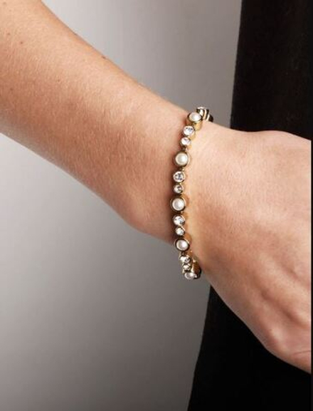 Браслет Dyrberg Kern SACHA SG WHITE PEARL 352175