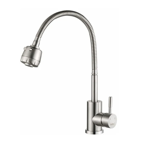 Смеситель для кухни 35к HB73304 HAIBA гибкий излив, б/отв боковая п/гайку НЕРЖ