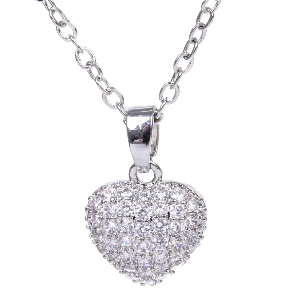 Подвеска из гиппоалергенного сплава со стразами «АМОР», цвет серебро и золото, d-20см/0,9см