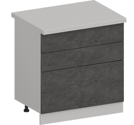 Кухня Модуль ШН3Я 800 Белый / Бетон