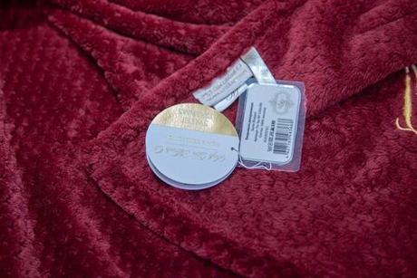 Плед 220х240 Sofi De MarkO Эшли бордовый