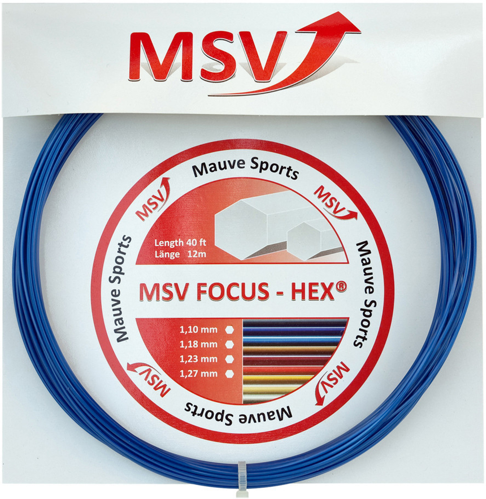 Теннисные струны MSV Focus Hex (12 m) - Бирюзовый