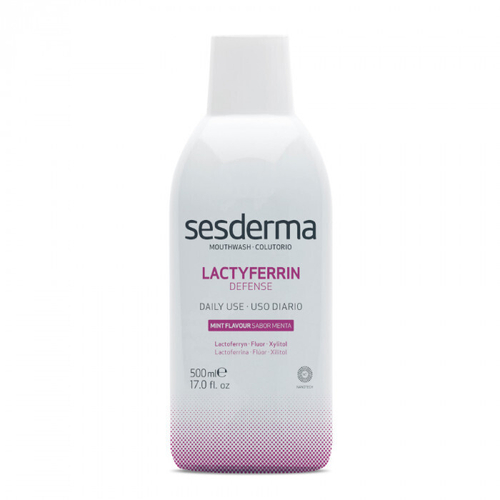 Sesderma LACTYFERRIN DEFENSE Daily Mouthwash - Жидкость для полоскания рта с лактоферрином, 500 мл