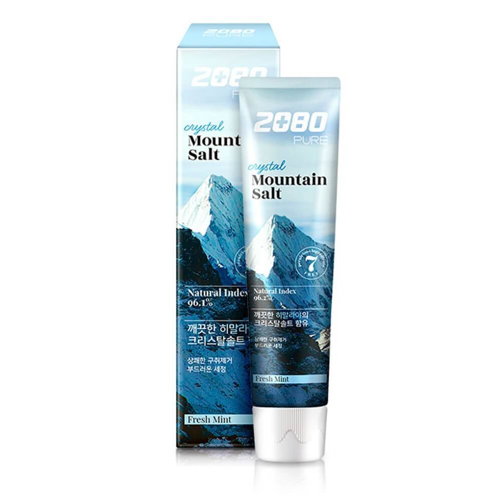 [KeraSys] Dental clinic 2080 pure crystal mountain salt - Зубная паста с гималайской солью, 120 гр