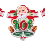 Растяжка бумажная новогодняя «С Новым Годом - Дед Мороз» 220 см