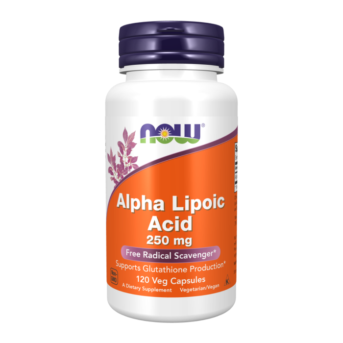 Альфа-липоевая кислота 250 мг, Alpha Lipoic Acid 250 mg, Now Foods, 120 капсул