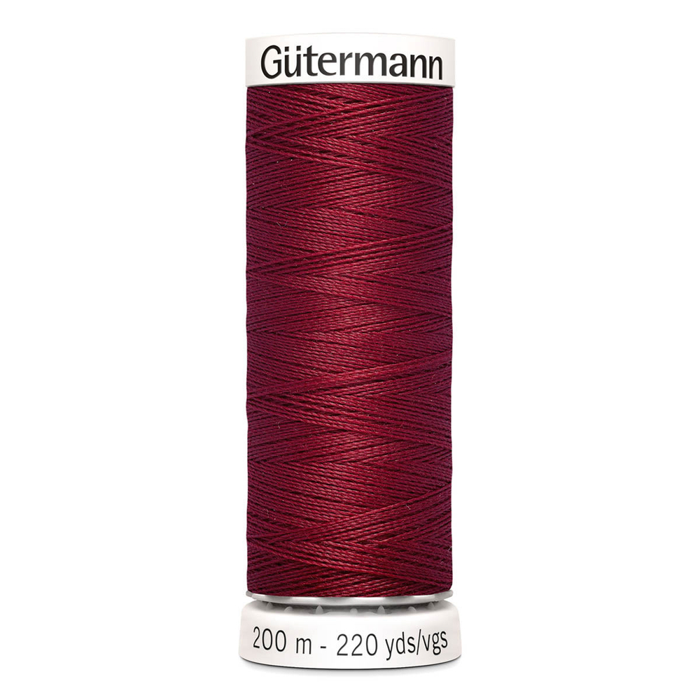 01 Нить Sew-All 100/200 м для всех материалов, 100% полиэстер Gutermann 748277 (226 т.брусничный)