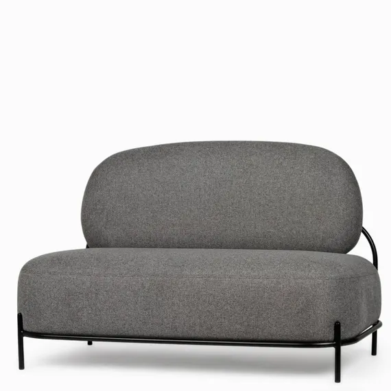 Двухместный диван Pawai 125 см, тёмно-серый