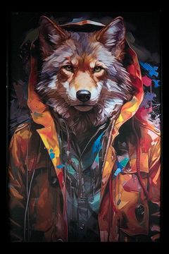 Картина "Волк" TD186 Wolf Teona Decor